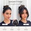 Luxury Imported Clip-In Curtain Bangs Hair Topper | Instant Makeover | Soft, Natural & Reusable