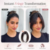 Luxury Imported Clip-In Curtain Bangs Hair Topper | Instant Makeover | Soft, Natural & Reusable