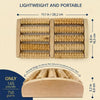 NATURAL WOODEN FOOT MASSAGER ROLLER FOR PAIN AND STRESS RELIEF