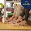 NATURAL WOODEN FOOT MASSAGER ROLLER FOR PAIN AND STRESS RELIEF
