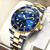 Classic Men's Luxury Watch | Rotating Bezel Stainless Steel Business Dress Watch for Men