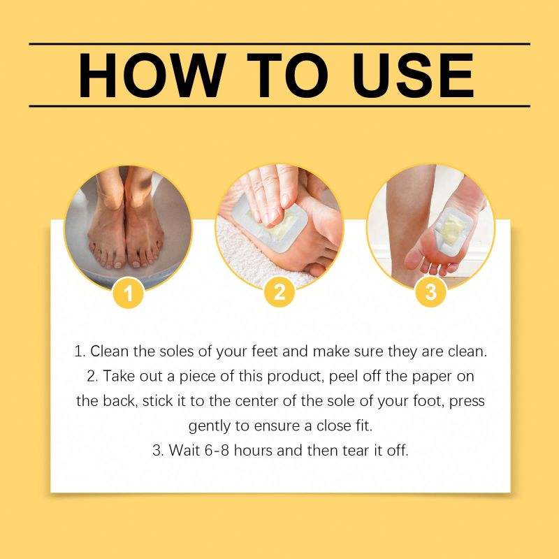 Bee Venom Lymphatic Drainage & Slimming Foot Patches (Set of 10 Patches)
