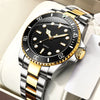 Classic Men's Luxury Watch | Rotating Bezel Stainless Steel Business Dress Watch for Men