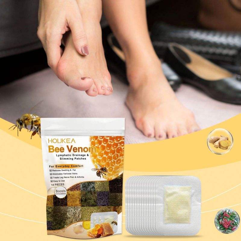 Bee Venom Lymphatic Drainage & Slimming Foot Patches (Set of 10 Patches)
