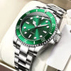Classic Men's Luxury Watch | Rotating Bezel Stainless Steel Business Dress Watch for Men