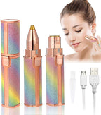 2-in-1 Rechargeable Facial Hair Remover & Eyebrow Trimmer – Painless & Portable