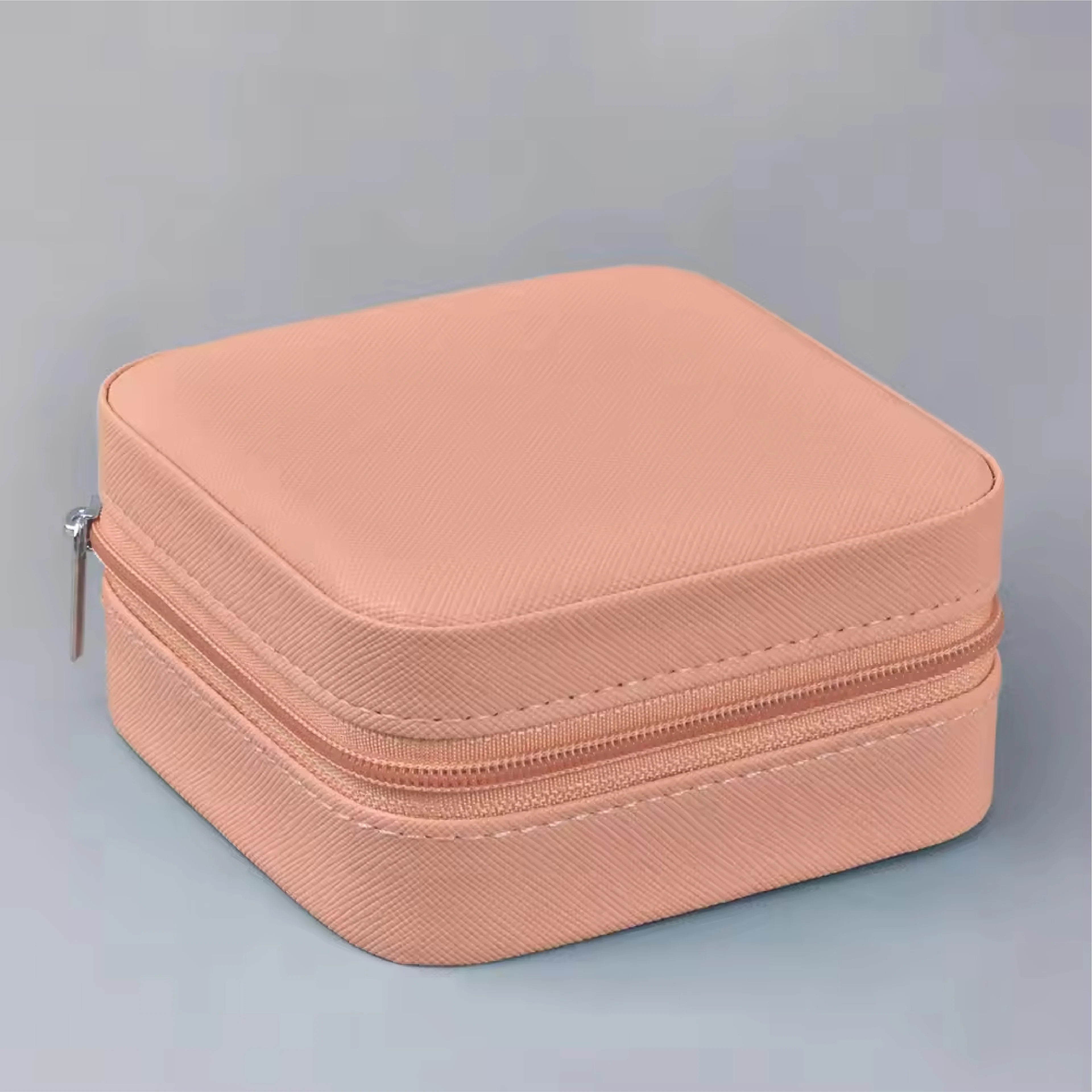 Portable Leather Travel Jewelry Organizer Box