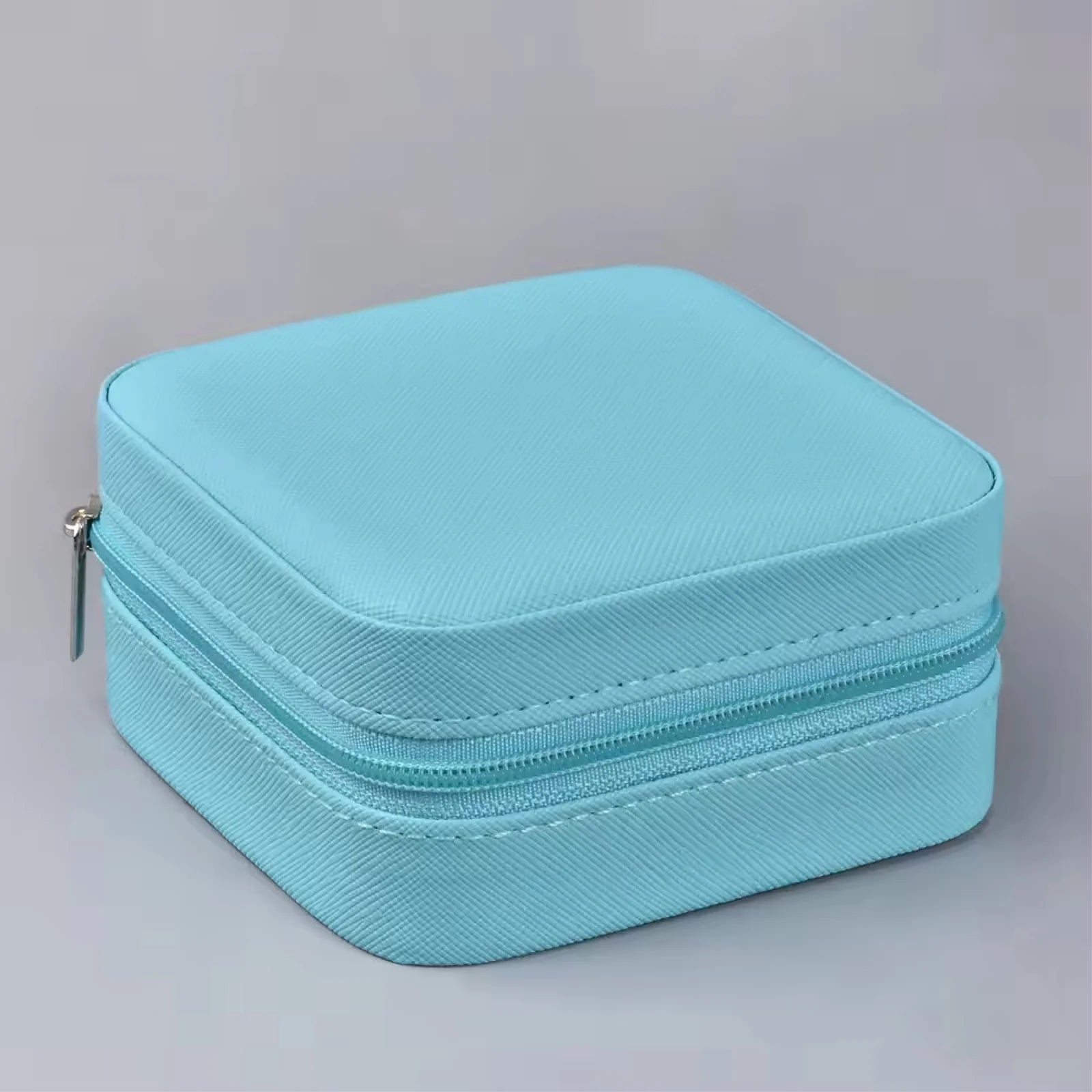 Portable Leather Travel Jewelry Organizer Box